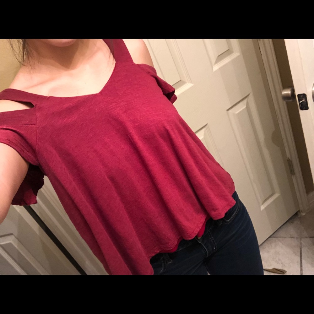 Maroon top from Francesca’s